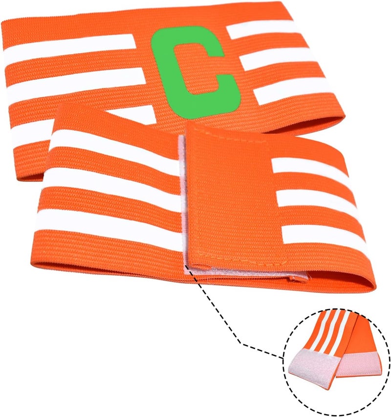FUNAUPGO Sports Captain C Arm Band for Team Training, Unisex Elastic Soccer Captain Armband Adjustable Outdoor Football Player Captain's ArmBands for Adult - Image 2